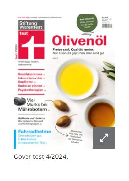 Stiftung Warentest Olivenöl energyscout Verbraucherplattform